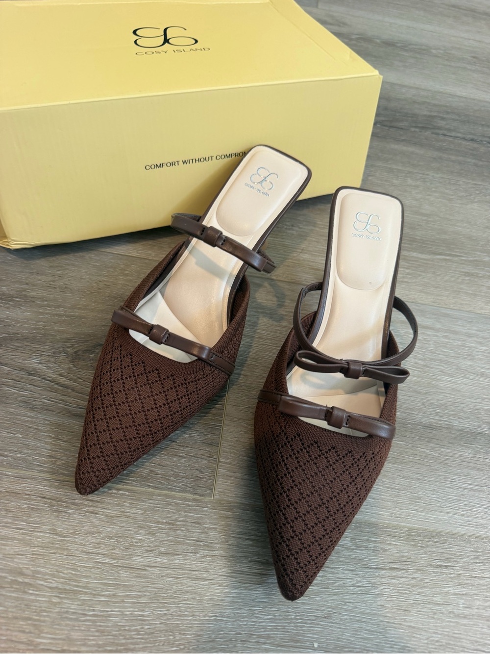 Women's Pointed Heels in Brown